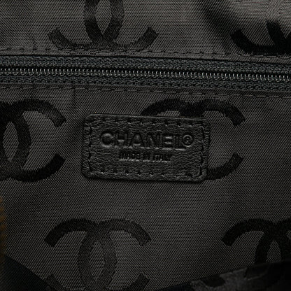 Chanel CC Wild Stitch Lambskin Handbag Black
