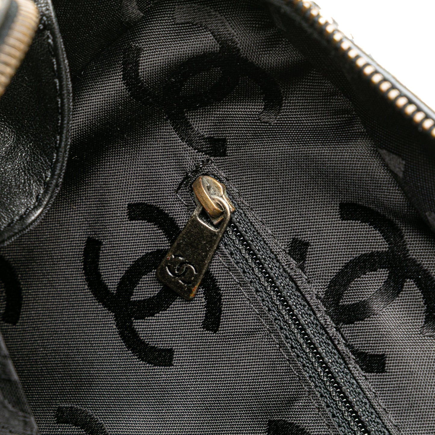 Chanel CC Wild Stitch Lambskin Handbag Black