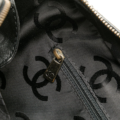 Chanel CC Wild Stitch Lambskin Handbag Black