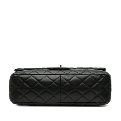 Chanel Paris-Shanghai Reissue 2.55 Quilted Lambskin Double Flap 227 Black