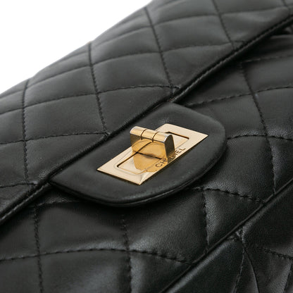 Chanel Paris-Shanghai Reissue 2.55 Quilted Lambskin Double Flap 227 Black