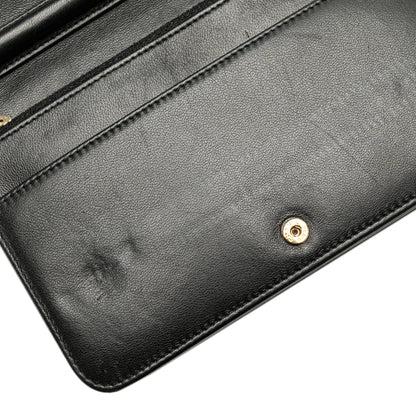 Chanel CC Studded Lambskin Wallet on Chain Black