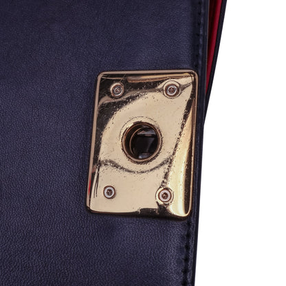 Chanel Medium Lambskin Embossed Cube Boy Flap Blue