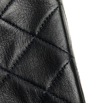 Chanel Mini Square Quilted Lambskin Single Flap Black