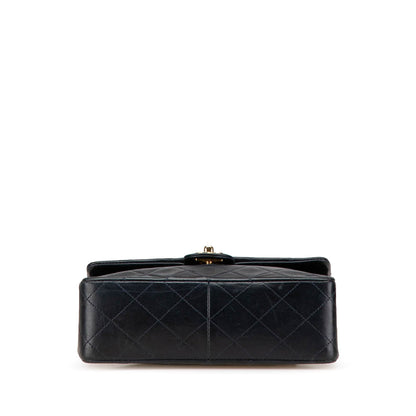 Chanel Mini Square Quilted Lambskin Single Flap Black