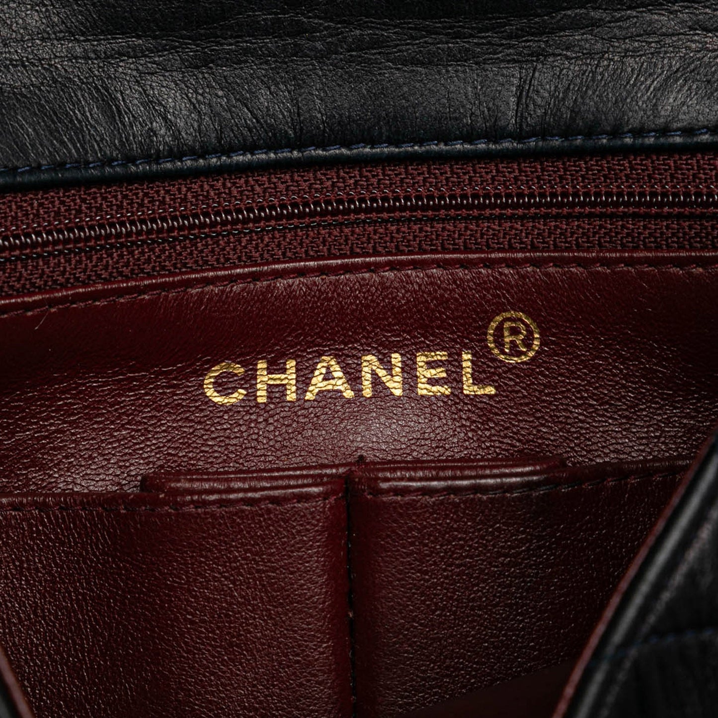 Chanel Mini Square Quilted Lambskin Single Flap Black