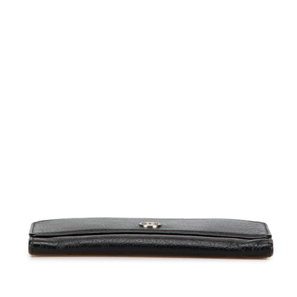 Chanel Calfskin CC Compact Wallet Black