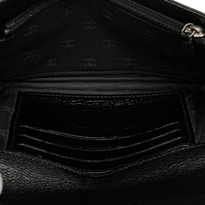 Chanel Calfskin CC Compact Wallet Black