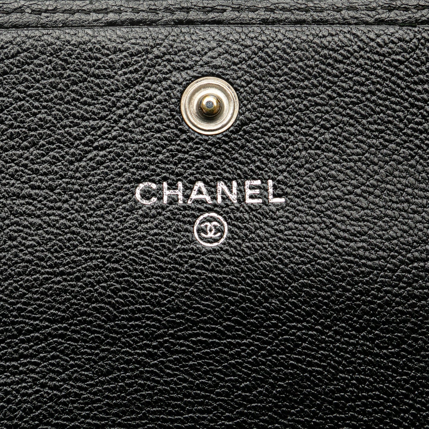 Chanel Calfskin CC Compact Wallet Black