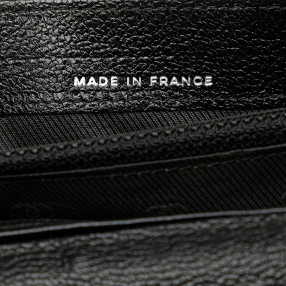 Chanel Calfskin CC Compact Wallet Black