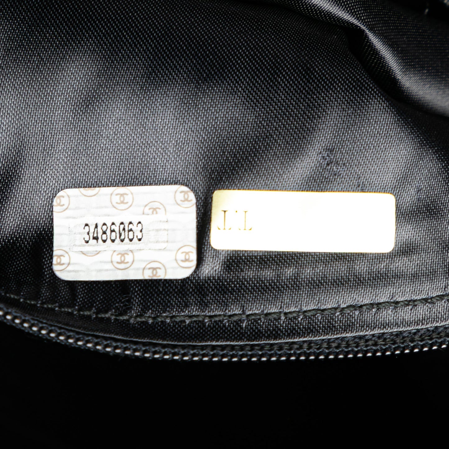 Chanel CC Quilted Lambskin Tassel Crossbody Black