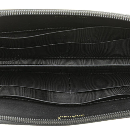 Chanel CC Caviar Zip Around Wallet Black