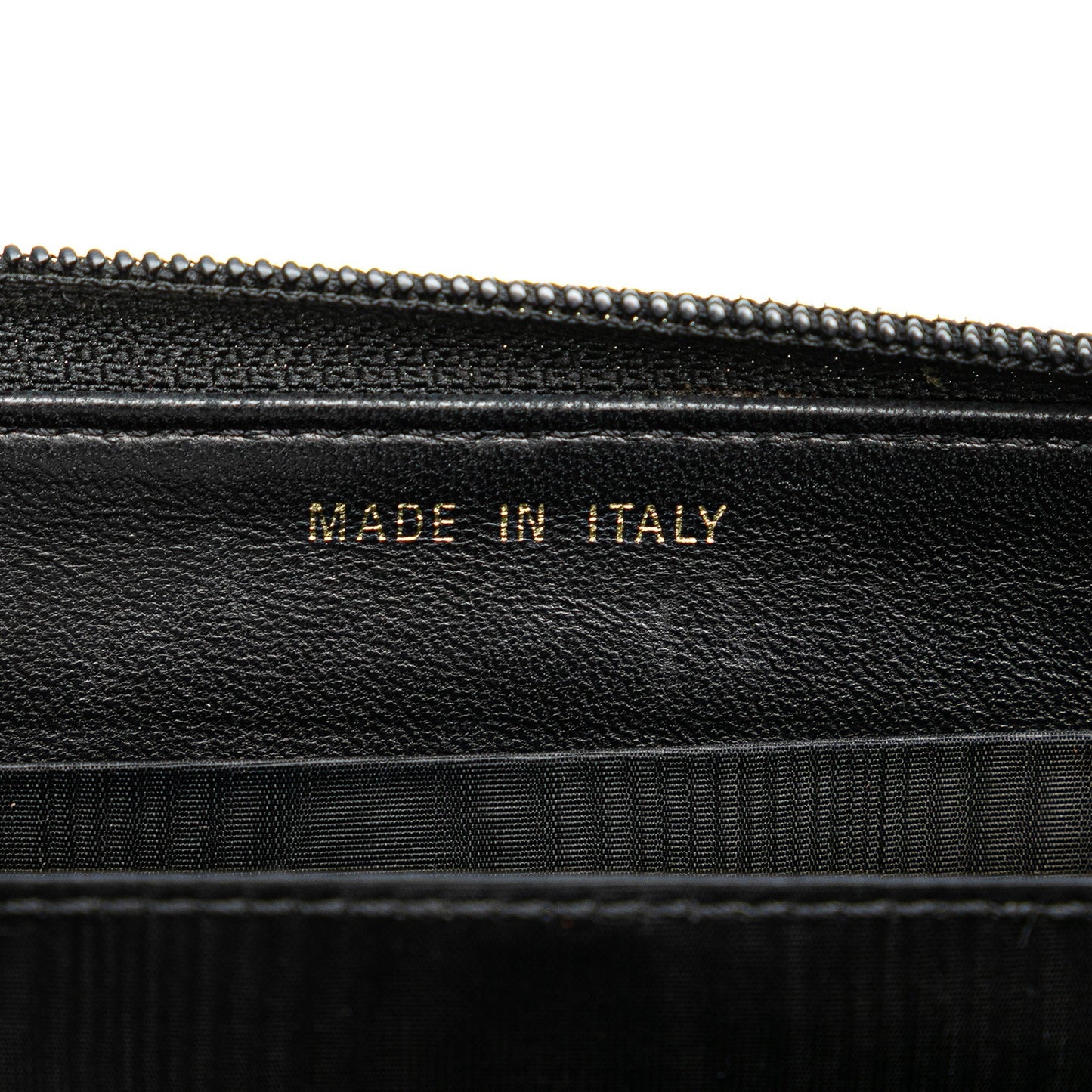 Chanel CC Caviar Zip Around Wallet Black