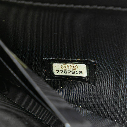 Chanel CC Caviar Zip Around Wallet Black