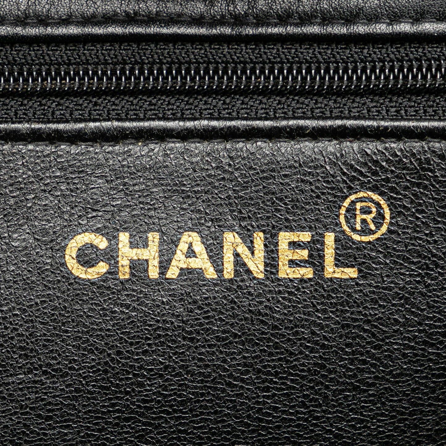 Chanel CC Lambskin Chain Tote Black