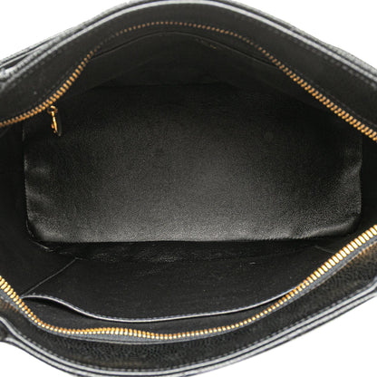 Chanel Caviar Medallion Tote Black