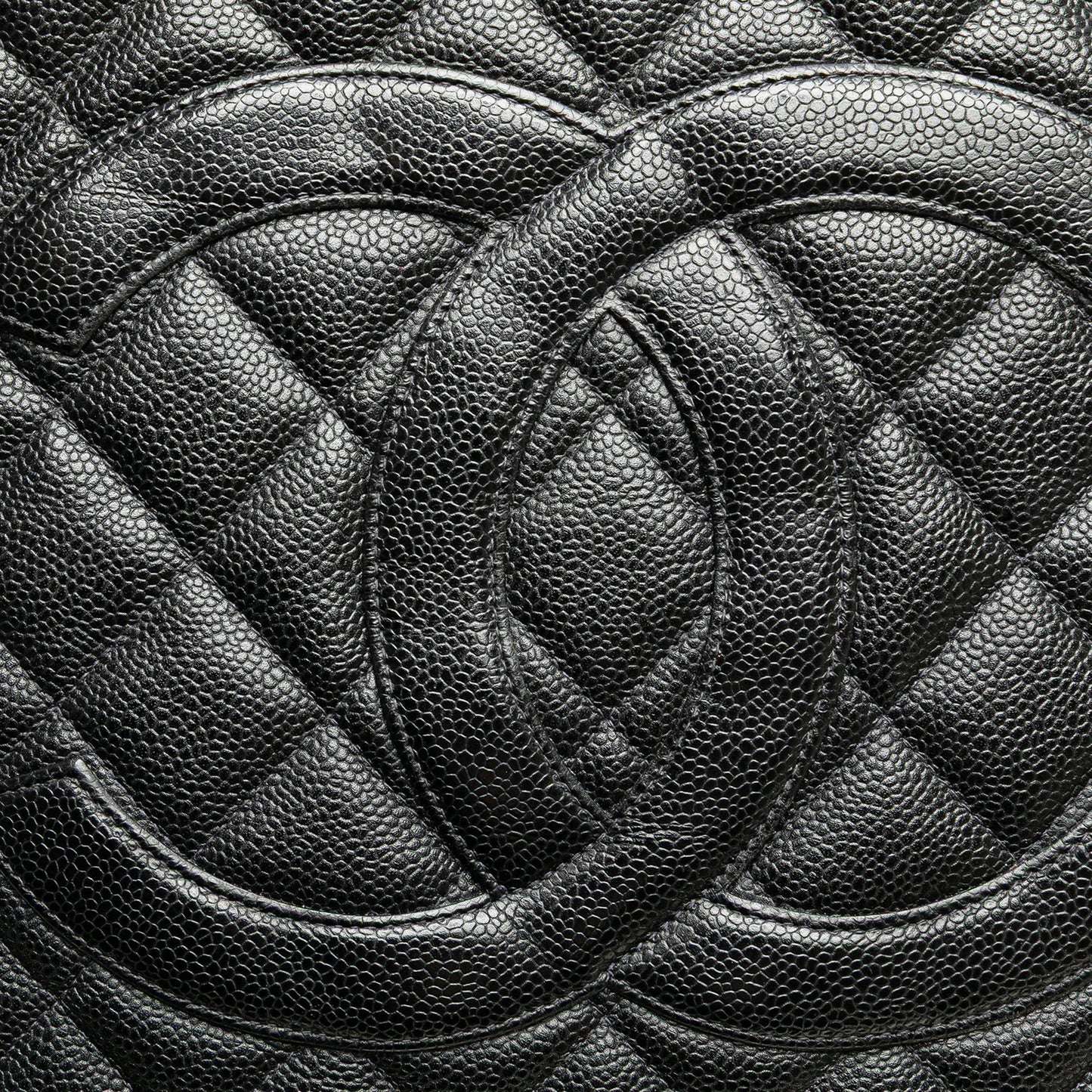 Chanel Caviar Medallion Tote Black