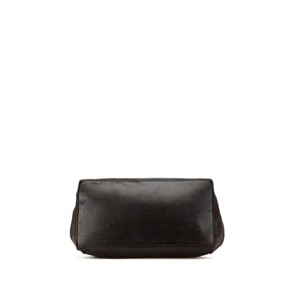 Chanel Quilted Lambskin Tassel Chain Shoulder Bag Black