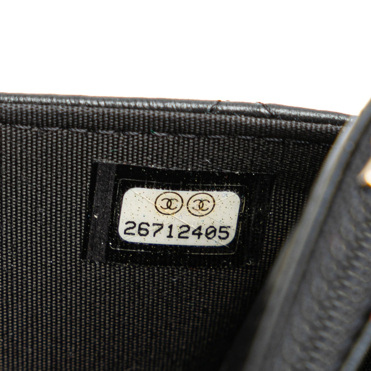Chanel Quilted Studded Lambskin 18K Lucky Charms Wallet On Chain Black