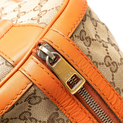Gucci GG Canvas Web Joy Boston Bag Brown