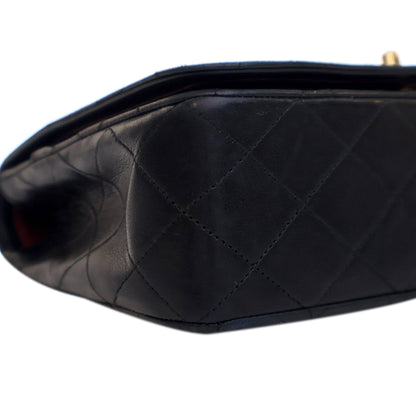 Chanel Small CC Quilted Lambskin Full Flap Black