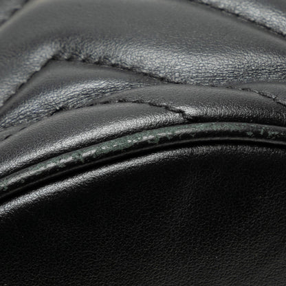 Gucci Mini GG Marmont Matelasse Bucket Bag Black