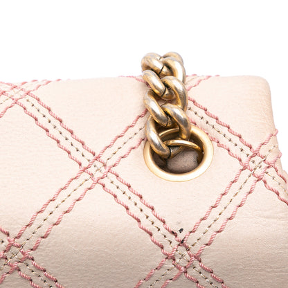 Chanel Jumbo Quilted Calfskin Triple Stitched Flap Brown