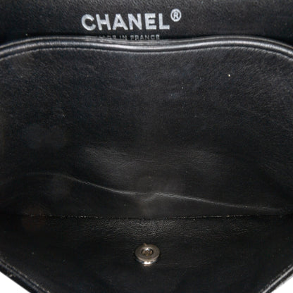 Chanel Medium Classic Patent Double Flap Black