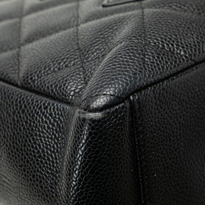 Chanel Caviar Petite Shopping Tote Black
