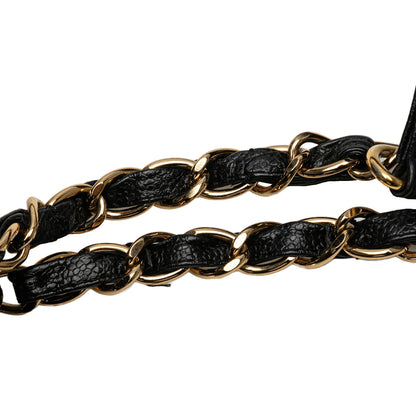 Chanel Caviar Petite Shopping Tote Black