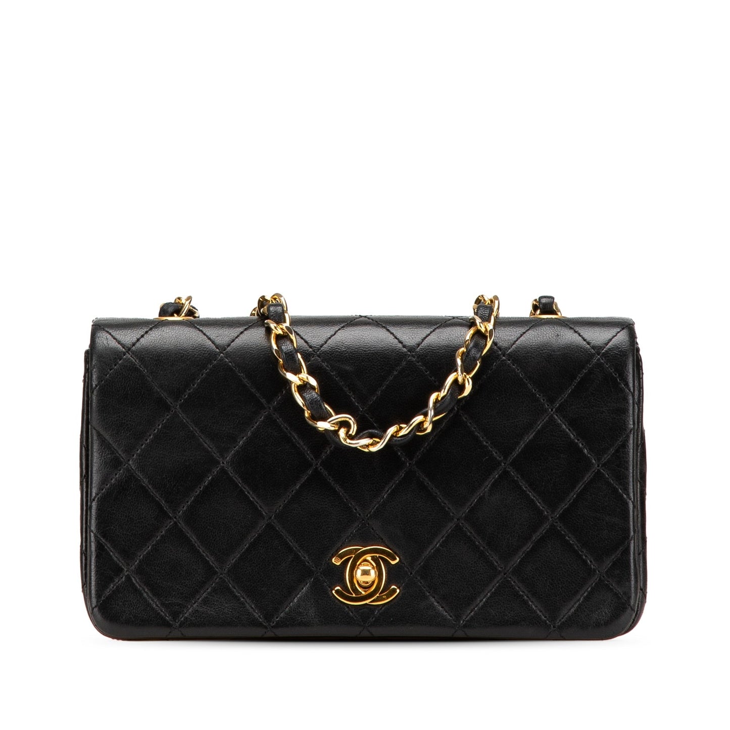 Chanel Mini CC Quilted Lambskin Full Flap Black