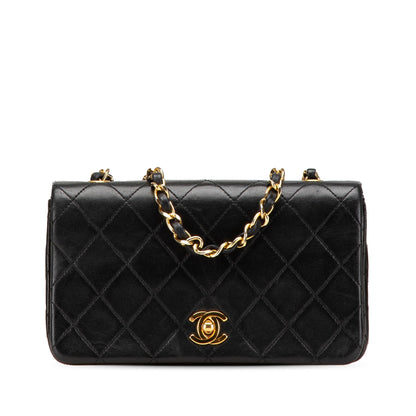 Chanel Mini CC Quilted Lambskin Full Flap Black