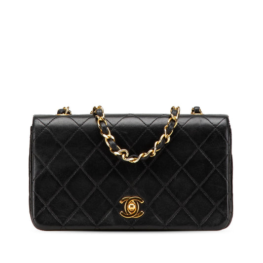 Chanel Mini CC Quilted Lambskin Full Flap Black