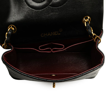 Chanel Mini CC Quilted Lambskin Full Flap Black