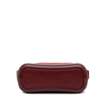 Chanel Small Chevron Lambskin Gabrielle Crossbody Red