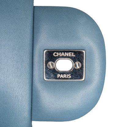 Chanel Jumbo Classic Lambskin Double Flap Blue