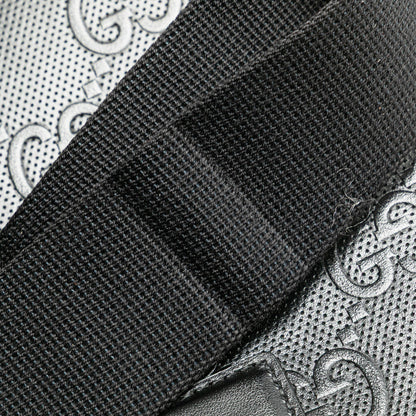 Gucci Jumbo GG Embossed Leather Sling Bag Black