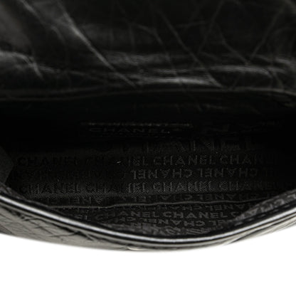 Chanel CC Aged Calfskin Logo Flap Belt Bag Black