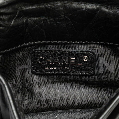 Chanel CC Aged Calfskin Logo Flap Belt Bag Black