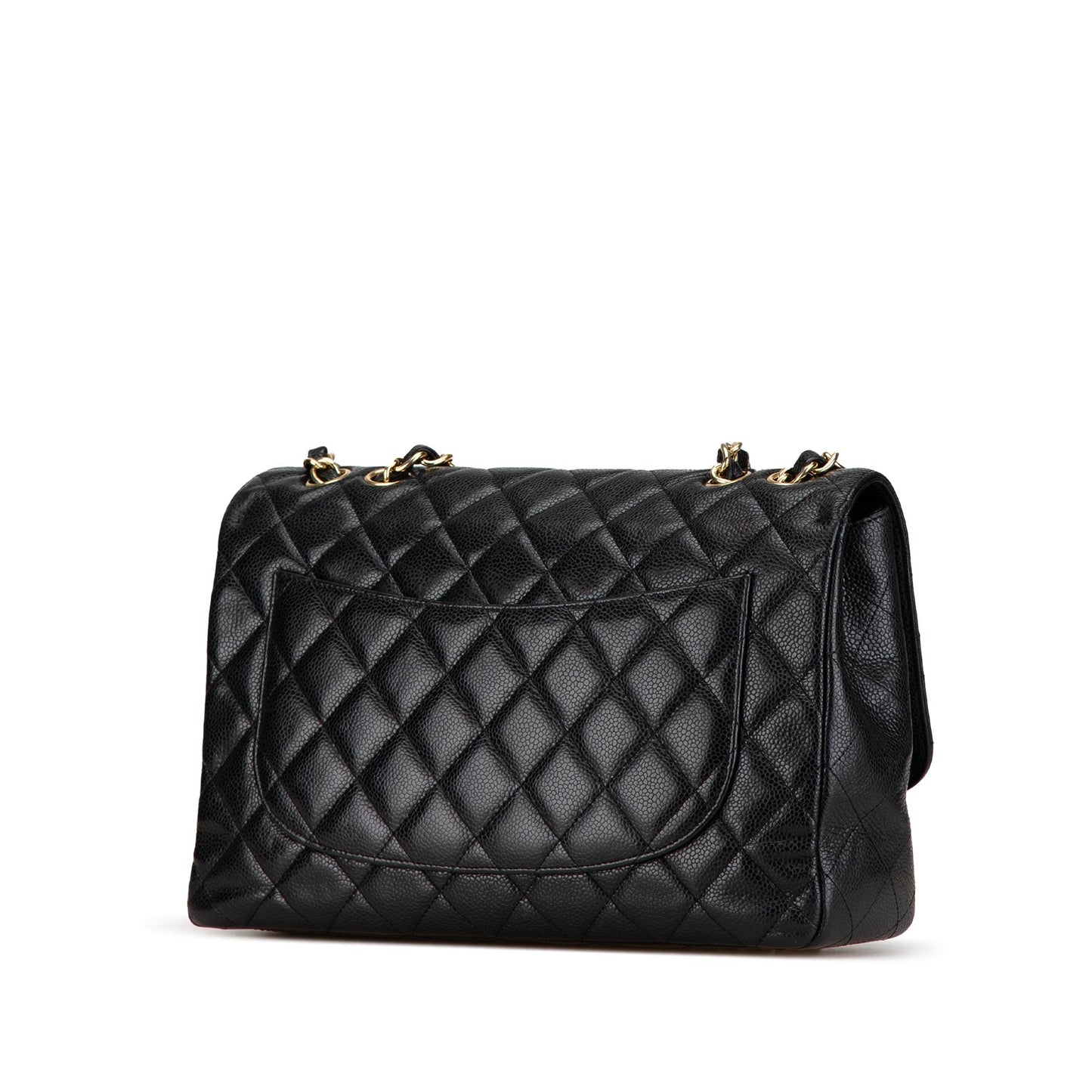 Chanel Jumbo Classic Caviar Single Flap Black