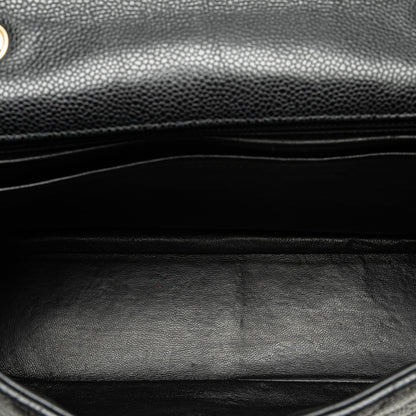 Chanel Jumbo Classic Caviar Single Flap Black