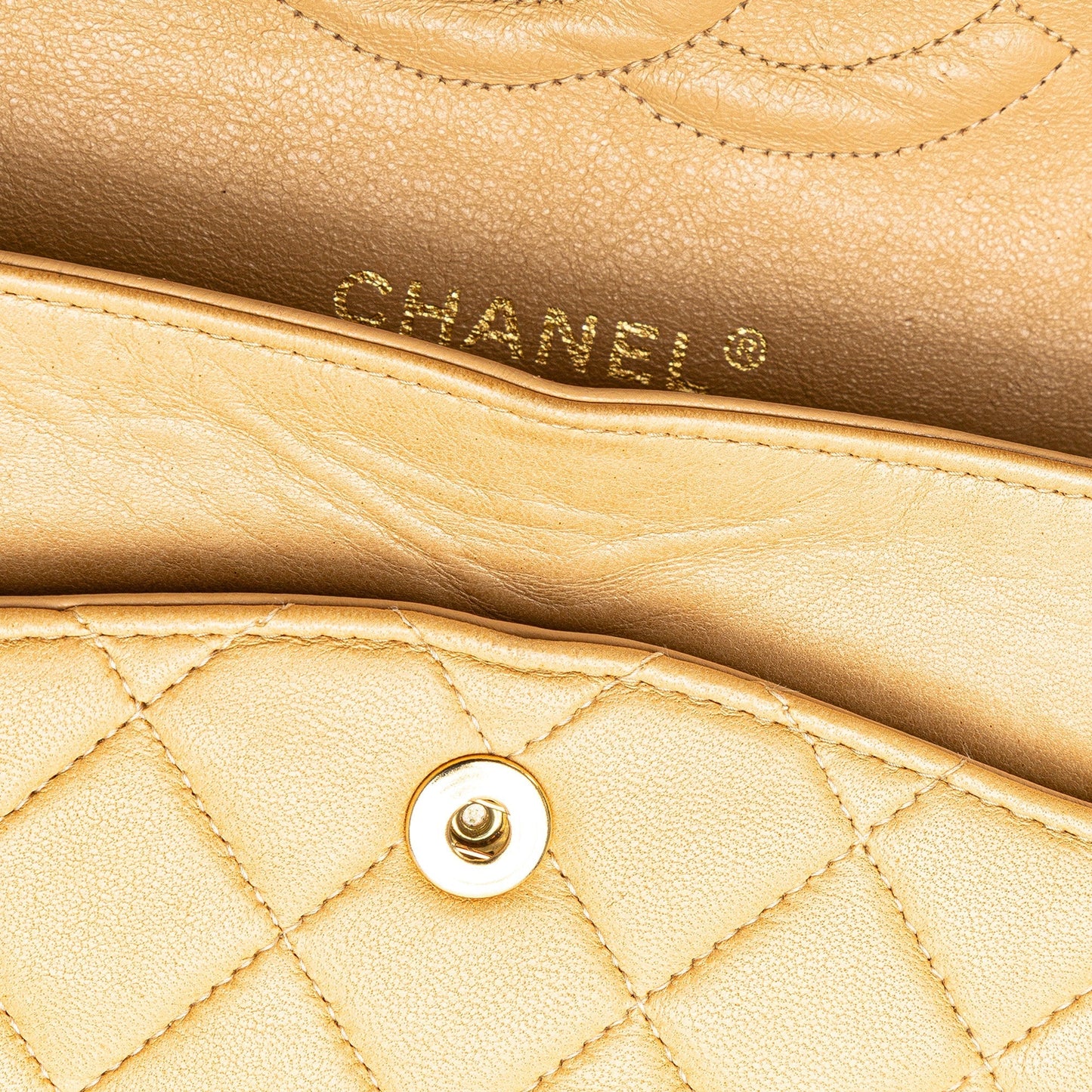 Chanel Medium Classic Lambskin Double Flap Brown