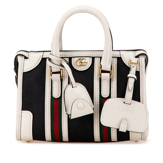 Gucci Mini GG Canvas Bauletto Black