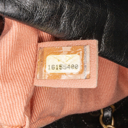 Chanel Aged Calfskin Midnight Swim Baluchon Bag Black