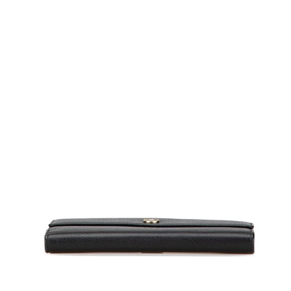 Chanel Calfskin CC Long Wallet Black
