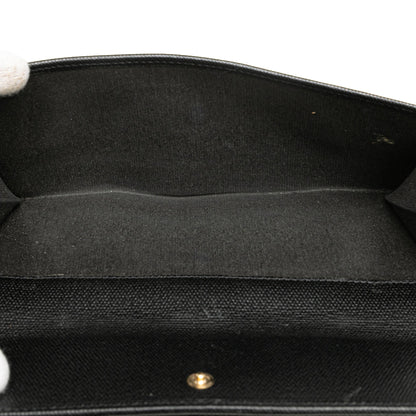 Chanel Calfskin CC Long Wallet Black