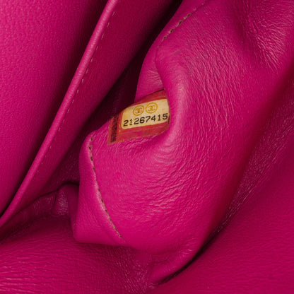 Chanel Medium Classic Chevron Lambskin Double Flap Pink