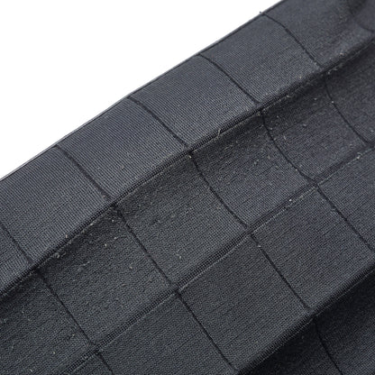Chanel Cotton Choco Bar Shoulder Bag Black