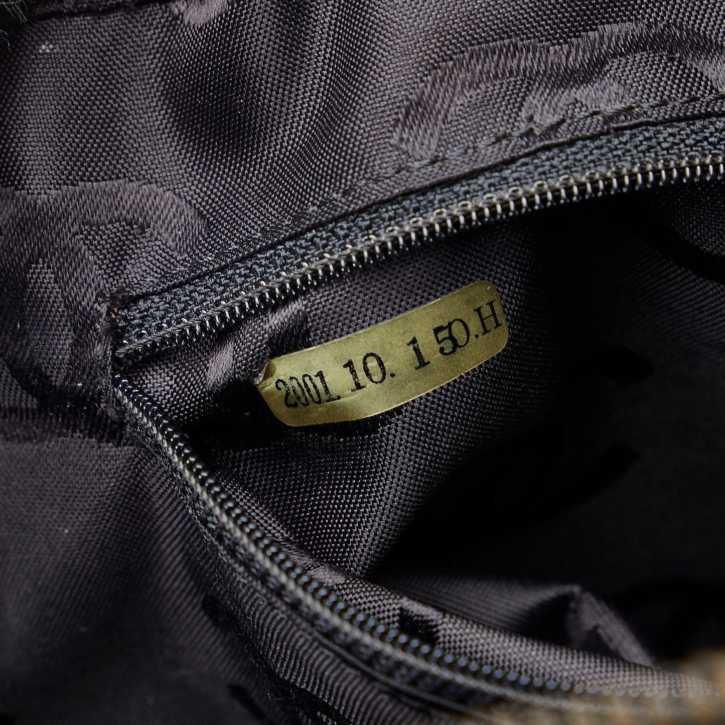 Chanel Cotton Choco Bar Shoulder Bag Black