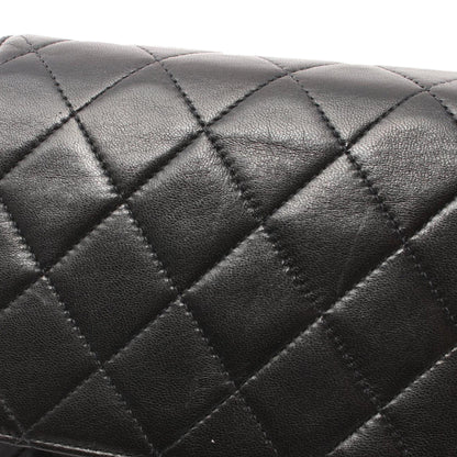 Chanel CC Quilted Lambskin Single Flap Black